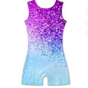 Pink and Blue Sparkle Leotard